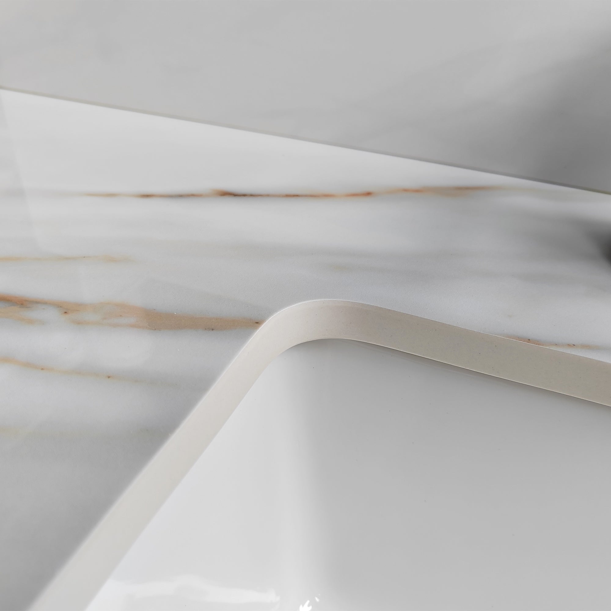 White Marble Countertop with Base