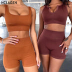 Seamless Two-Piece Gym Set for Women