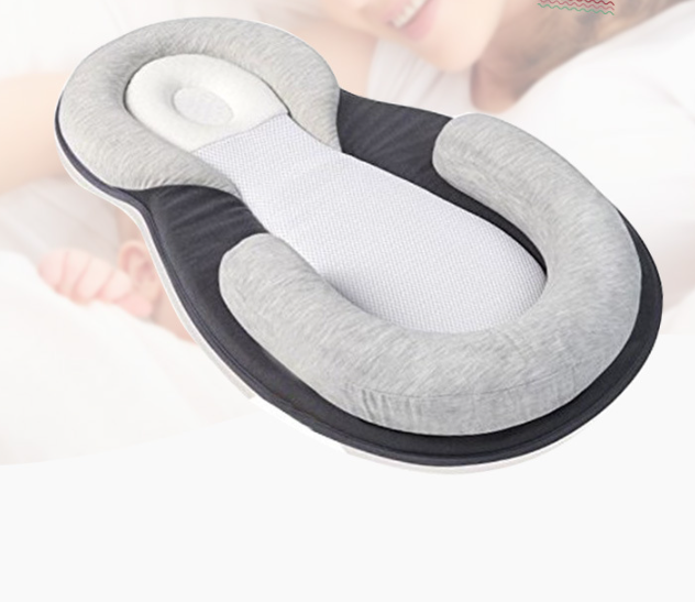 Infant Snuggle Nest Sleeper Lounger with Breathable Head Support Pillow