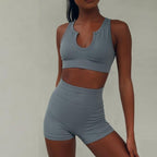 Seamless Two-Piece Gym Set for Women