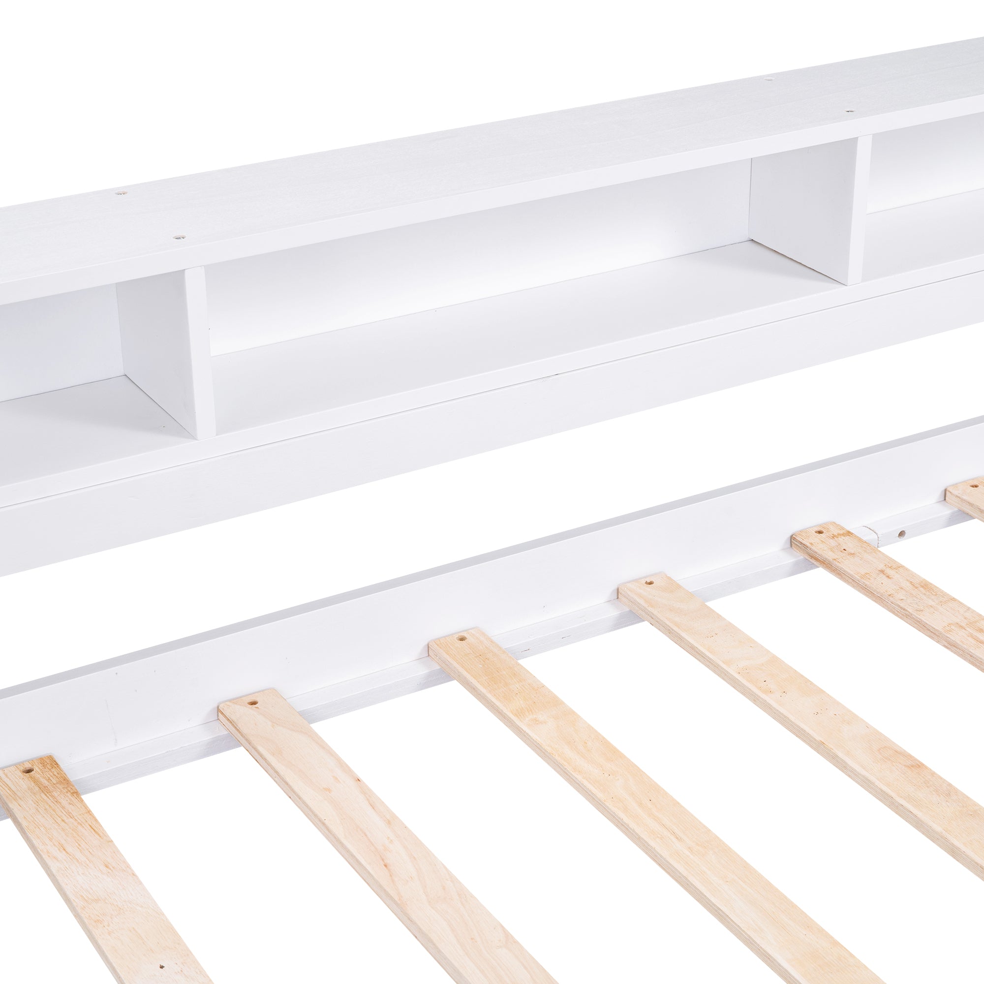 Twin XL Wood Daybed with 2 Trundles, Storage & USB Charging