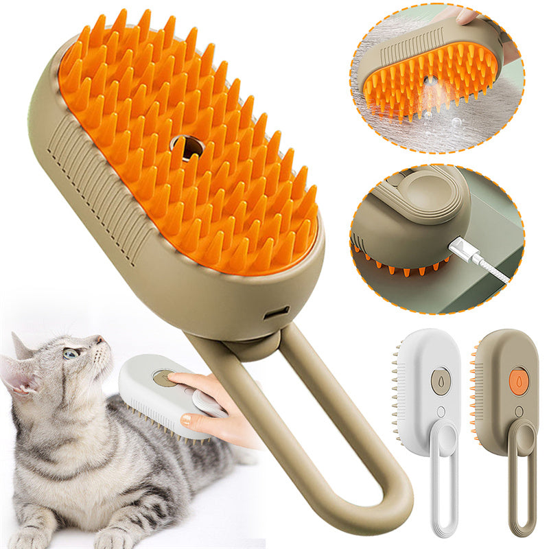 3-in-1 Electric Steam Grooming Brush