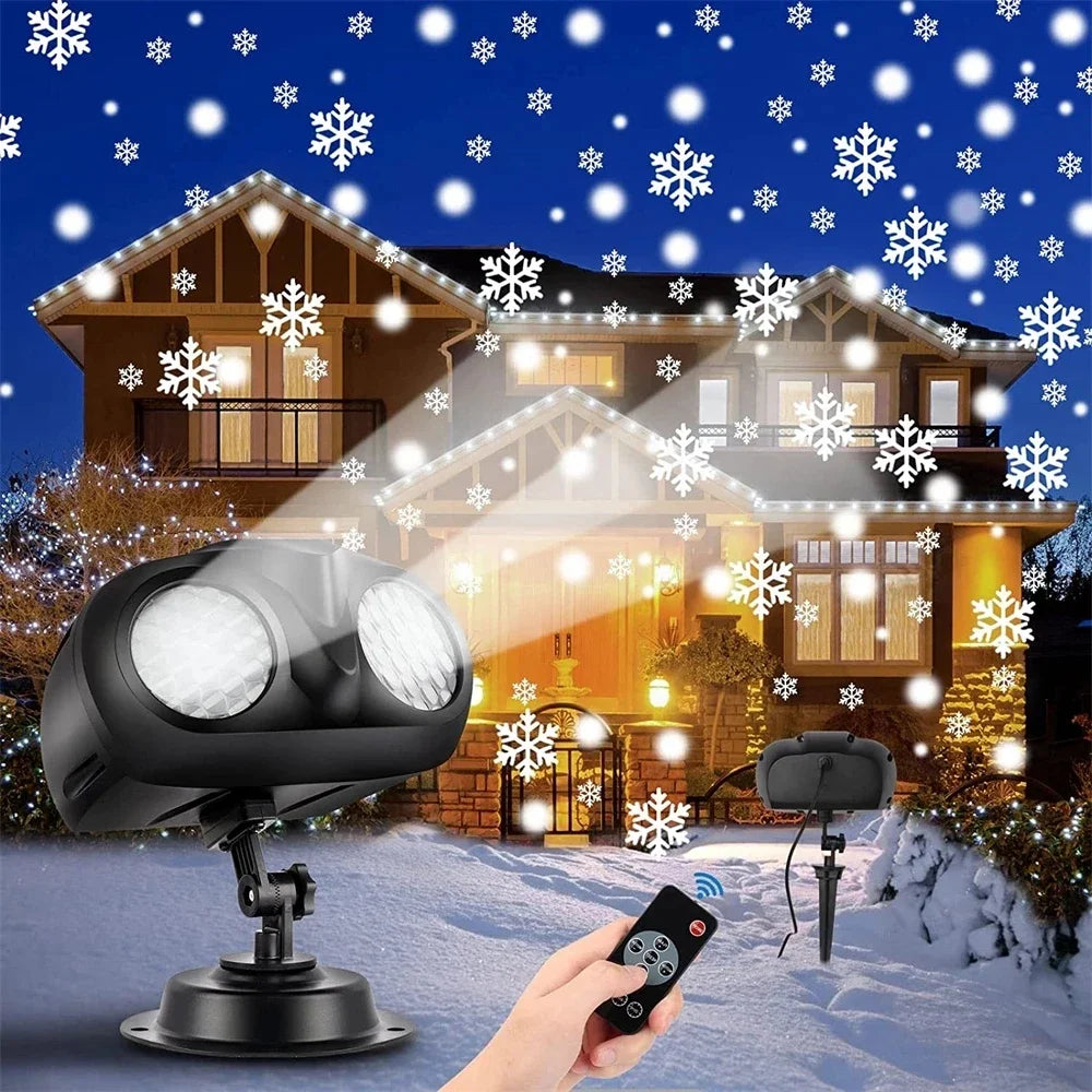 Rotating Christmas Snowfall Projector Light
