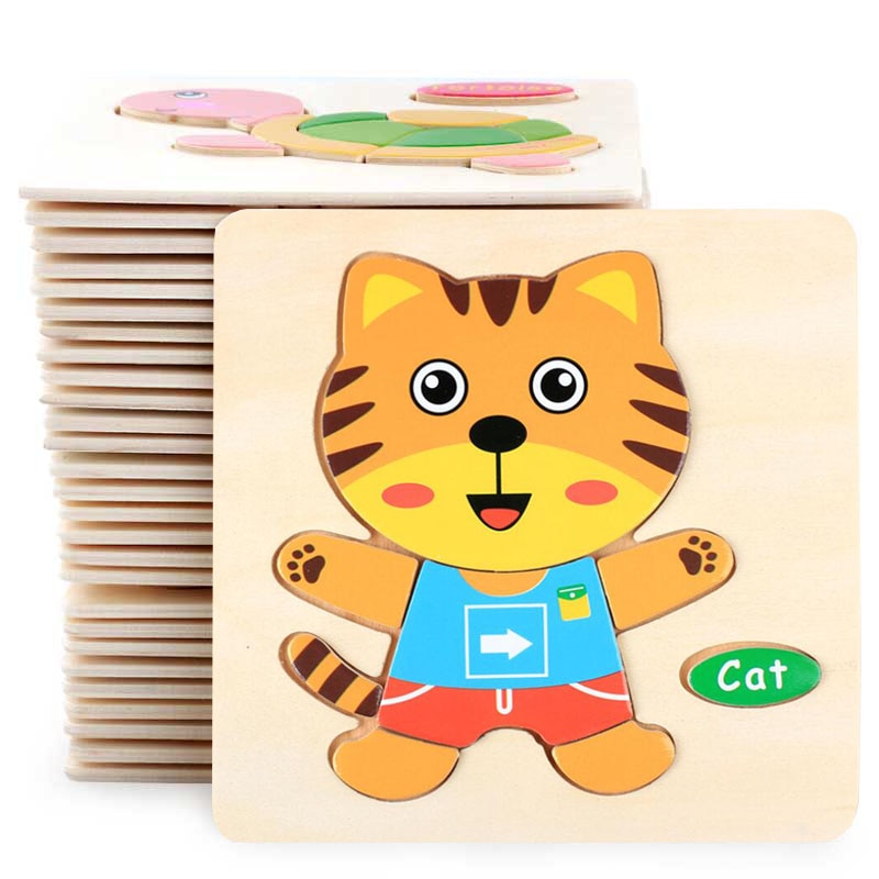 3D Wooden Puzzle For Children
